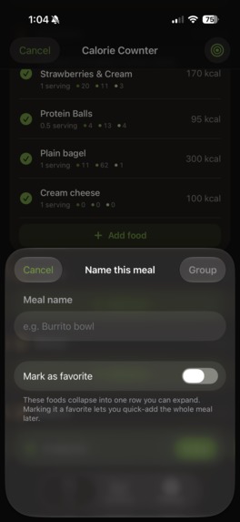 Calorie Cownter - Food Log – screenshot 9