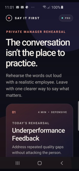 Say It First – screenshot 1