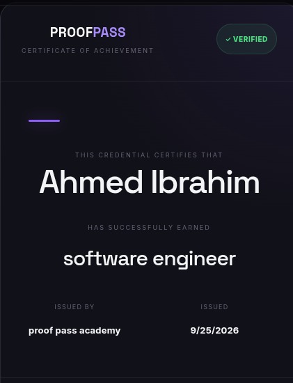 proof pass – screenshot 1