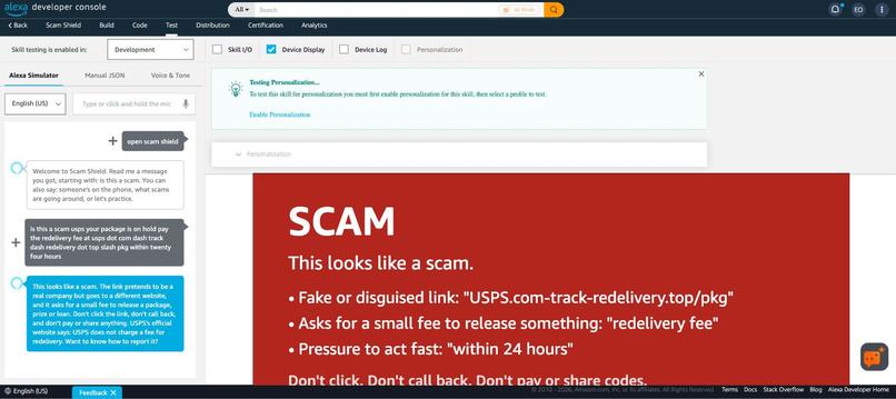 ScamShield for Alexa+ – screenshot 4
