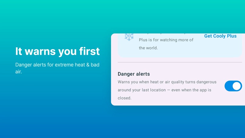 Cooly — Find cool, stay safe – screenshot 3