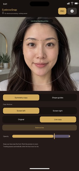 EyebrowSnap – screenshot 2