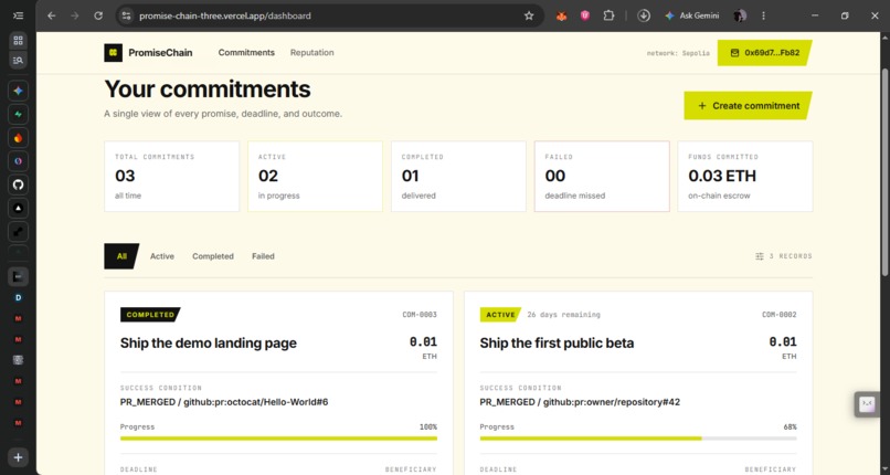 Promise Chain – screenshot 2