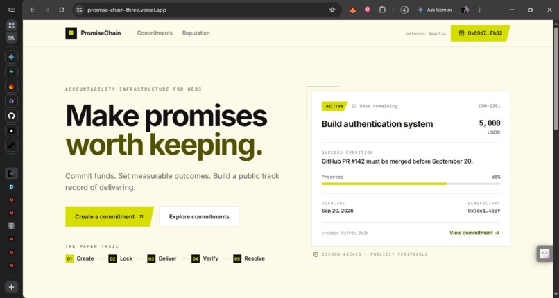 Promise Chain – screenshot 1