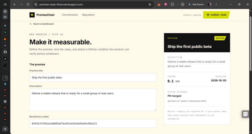 Promise Chain – screenshot 3
