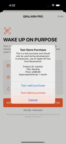 QRAlarm – screenshot 4