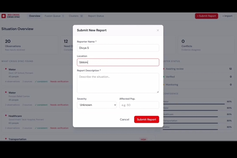 Redcross CrisisSync  – screenshot 1