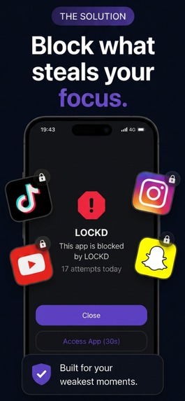 LOCKD: Block Apps & Focus – screenshot 2