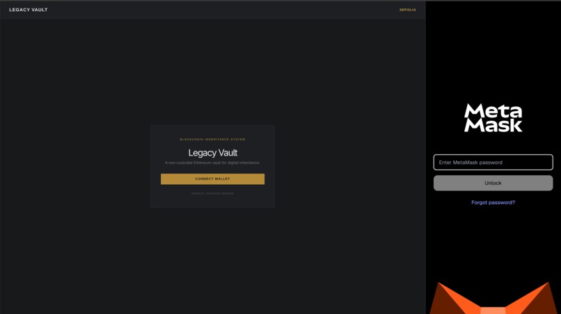 legacy-vault – screenshot 2
