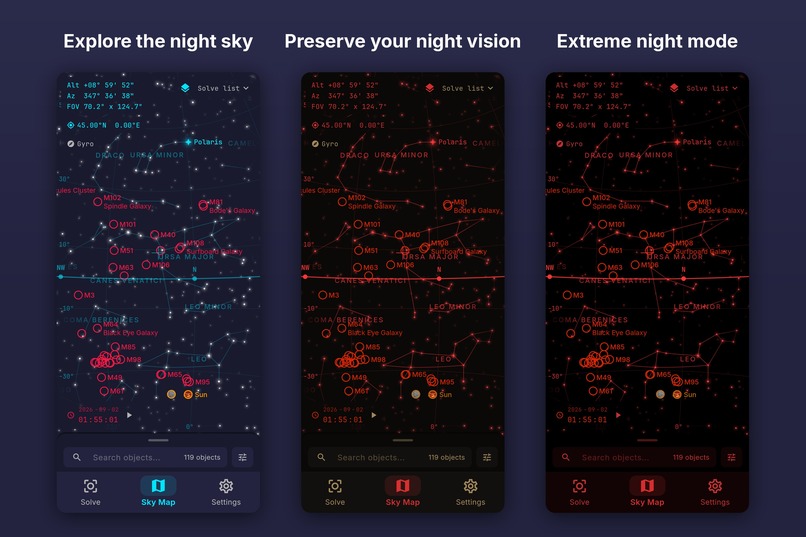 Sideris: Star Map & Solver – screenshot 3