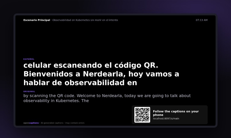 OpenCaptions – screenshot 2