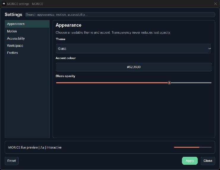 MORICE – screenshot 2