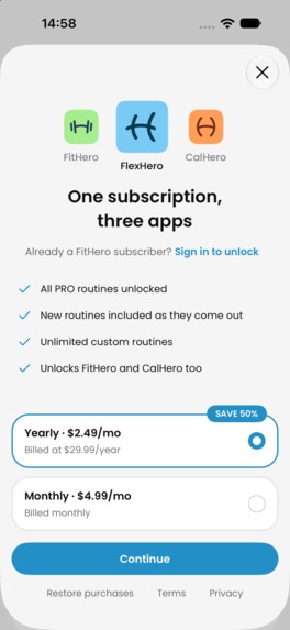 FlexHero: Stretching & Mobility – screenshot 11