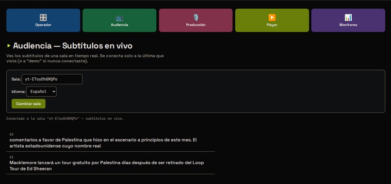 nerdearla-live-transcribe – screenshot 1