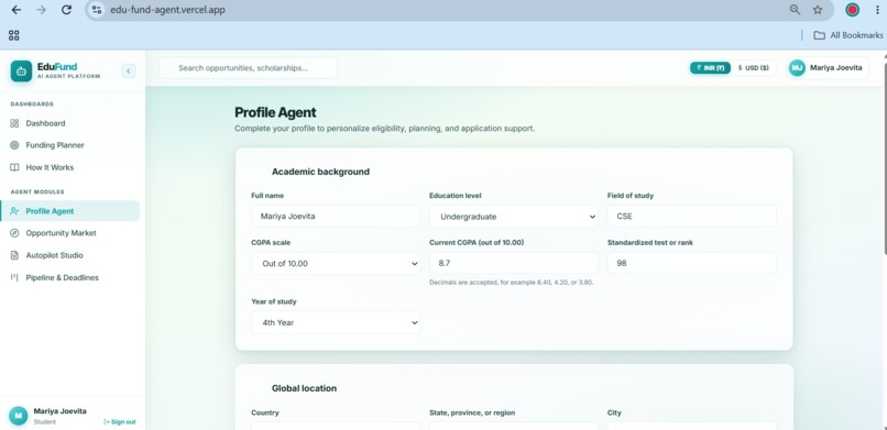 EduFund – screenshot 2