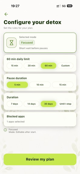 Unscrolly: Social Media Detox – screenshot 4