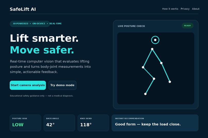 SafeLift AI – screenshot 3
