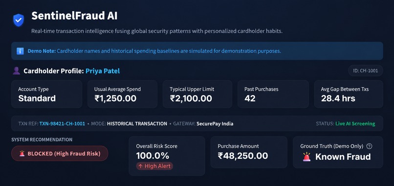 SentinelFraud AI: Explainable Fraud Decision Engine – screenshot 2