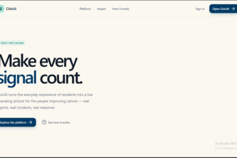 CivicAI — Lahore's Urban Intelligence Platform