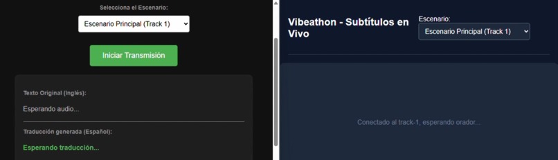 vibeathon-transcriptor-streaming – screenshot 1