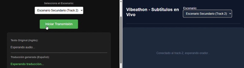 vibeathon-transcriptor-streaming – screenshot 2