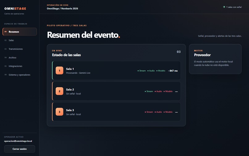 Omnistage – screenshot 1
