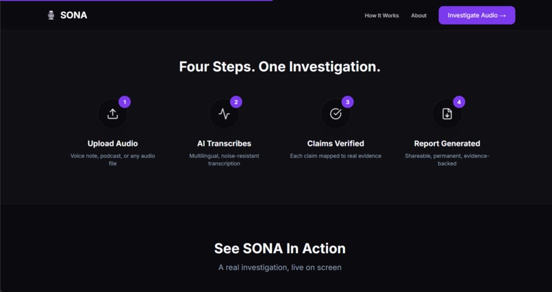 SONA ("Speak Once, Know All") – screenshot 5