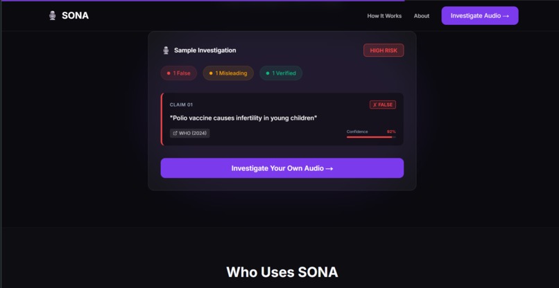 SONA ("Speak Once, Know All") – screenshot 6