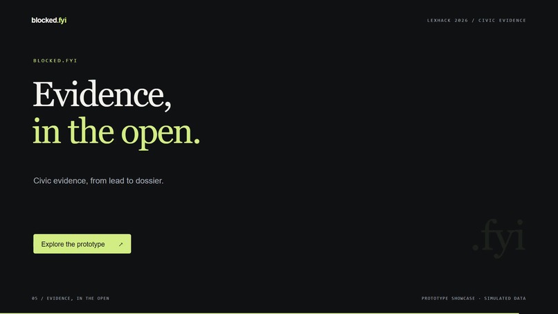 Blocked.fyi — Evidence, in the Open – screenshot 4