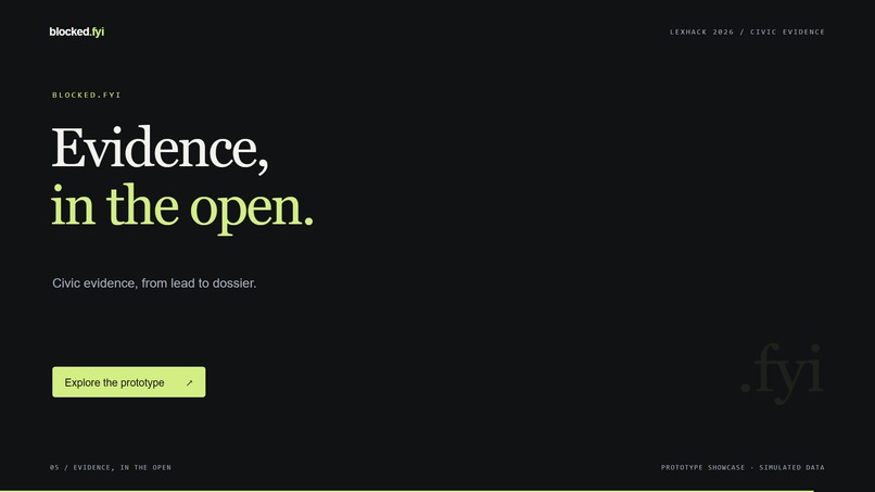 Blocked.fyi — Evidence, in the Open – screenshot 6
