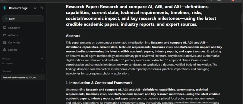 ResearchForge AI – screenshot 3