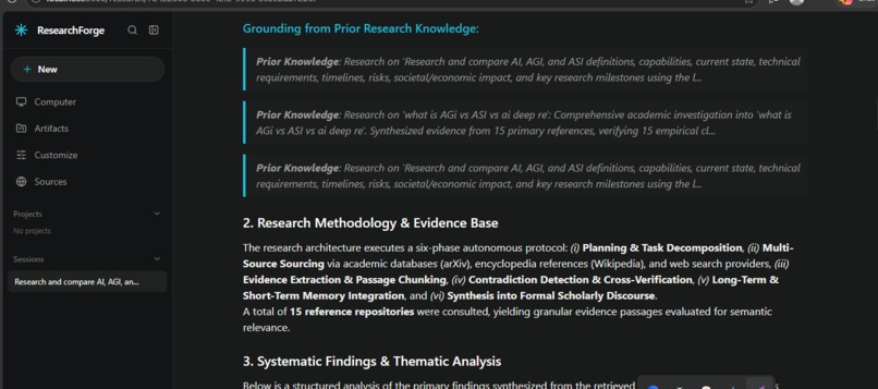 ResearchForge AI – screenshot 4
