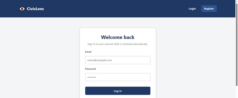 SMART CIVIC SENSE ISSUE REPORTING SYSTEM – screenshot 1
