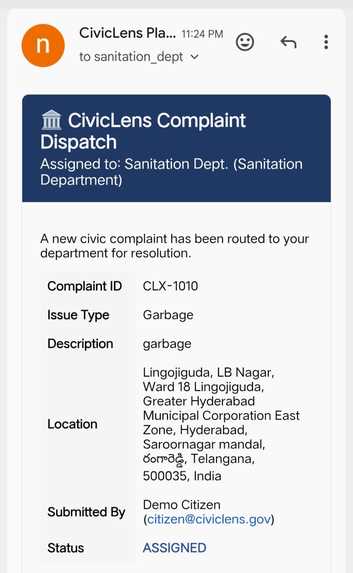 SMART CIVIC SENSE ISSUE REPORTING SYSTEM – screenshot 12