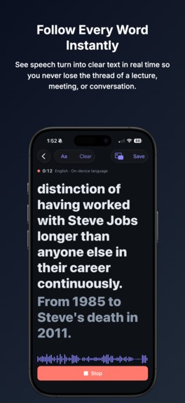 TeLeo: Voice Transcription – screenshot 1