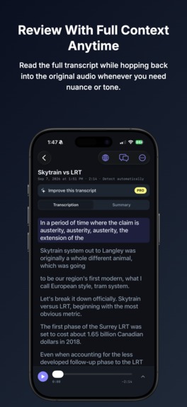 TeLeo: Voice Transcription – screenshot 2