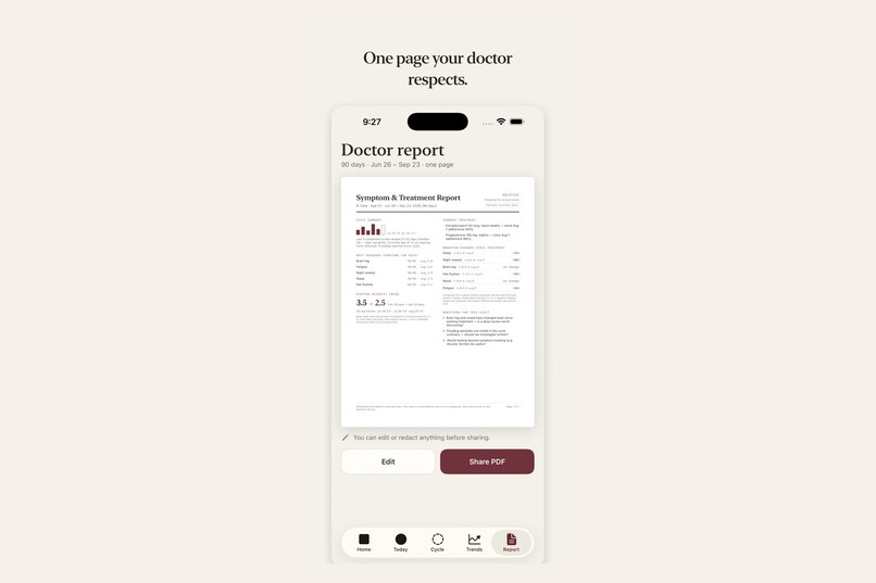 Solstice: Perimenopause Tracker – screenshot 1