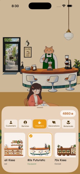 Kissa: Cozy focus timer – screenshot 8