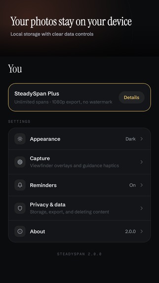 SteadySpan – screenshot 2