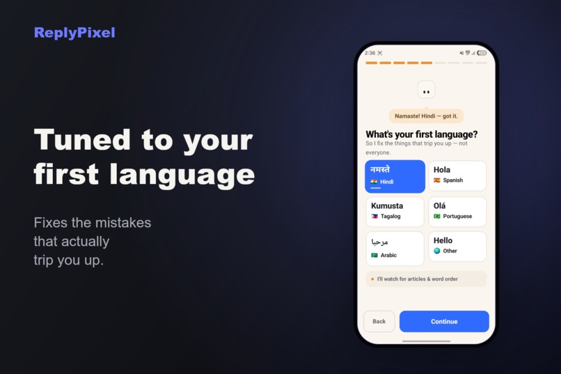 ReplyPixel — Pocket English Buddy Keyboard – screenshot 4