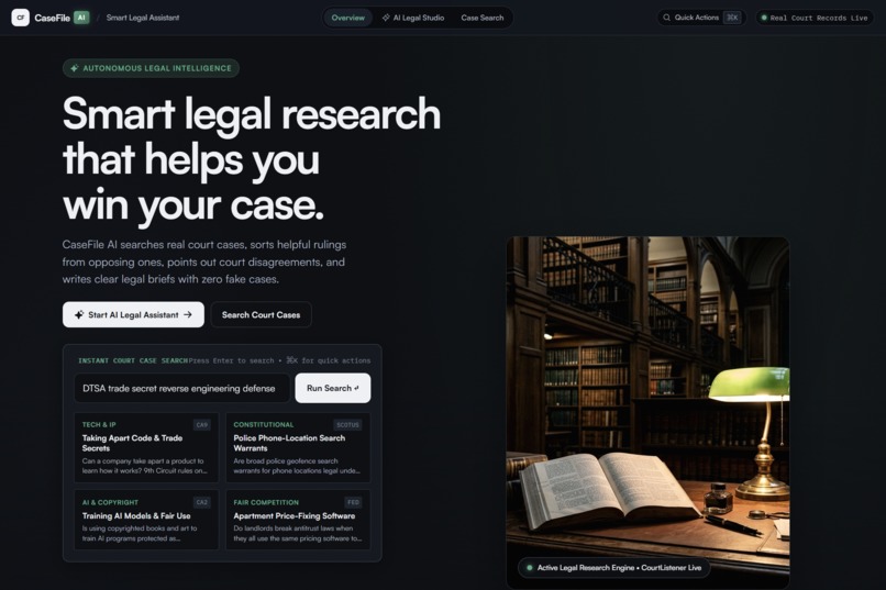 CaseFile AI – screenshot 1