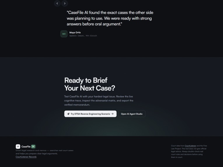 CaseFile AI – screenshot 4