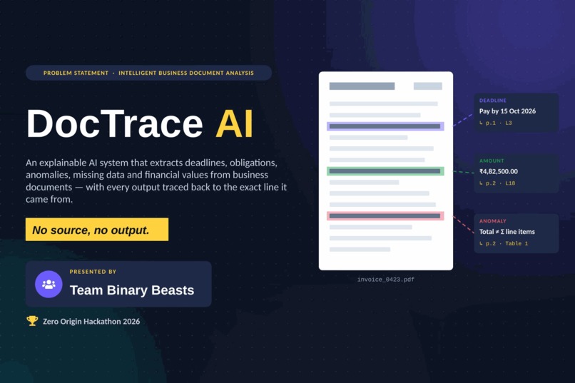 DocTrace AI – Traceable Business Document Intelligence – screenshot 1