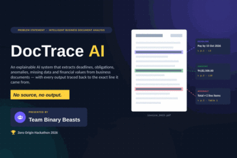 DocTrace AI – Traceable Business Document Intelligence