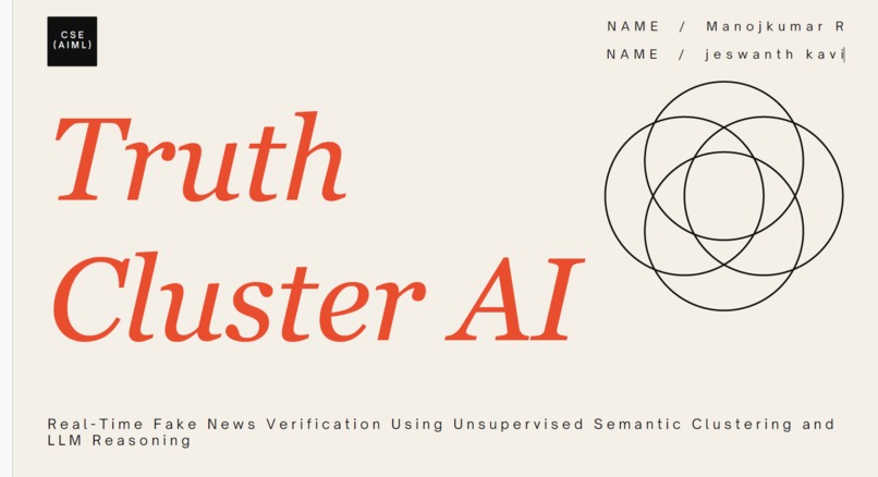 TruthCluster AI – screenshot 1