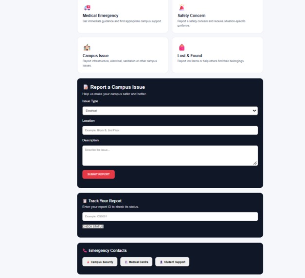 CampusSOS – screenshot 1