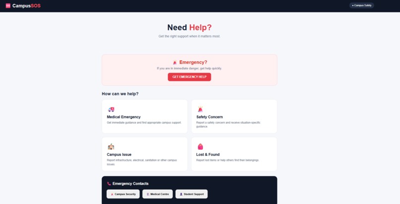 CampusSOS – screenshot 2