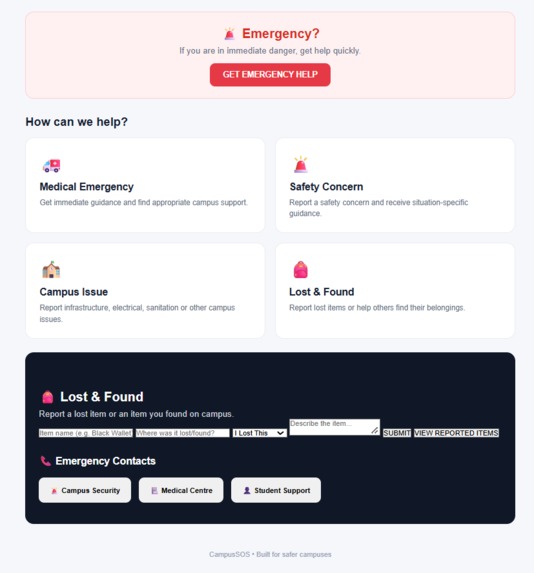 CampusSOS – screenshot 3