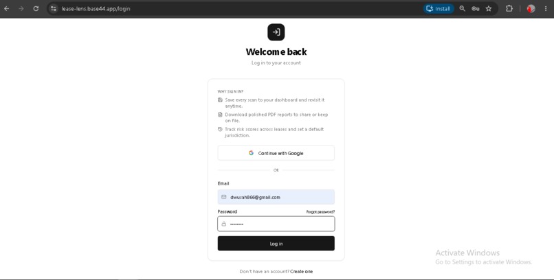 LeaseLens – screenshot 1
