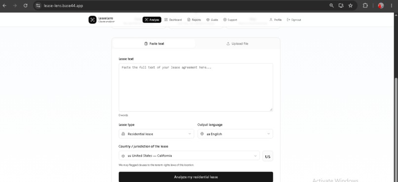 LeaseLens – screenshot 2